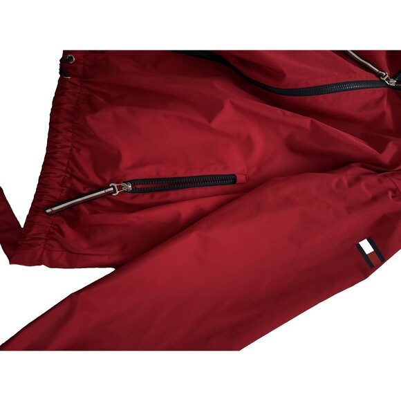 Tommy Hilfiger Nice Red Women’s Jacket Long Sleeve Sport Windbreaker , Size XL - Picture 4 of 7